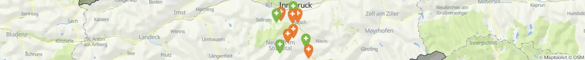 Kartenansicht für Apotheken-Notdienste in der Nähe von Fulpmes (Innsbruck  (Land), Tirol)